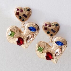 NWT Free People my everything heart dangle earrings